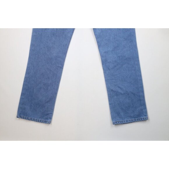 Vtg 70s 80s Levis Orange Tab Mens 32x31 Distressed Straight Leg Denim Jeans USA - Picture 9 of 12